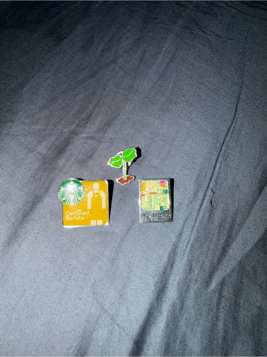 Starbucks Accessories - Starbucks Certified Barista Pin Set with Green Sprout Enamel Pin